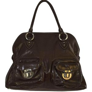 Marc Jacobs dark brown leather shoulder bag